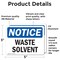 Signmission Waste Solvent, 5 in W x Rectangle, Vinyl Decal OS-2PACK-NS-D-35-L-16872 - alternate 6